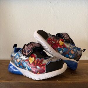 Marvel Avengers Toddler Boys Sneakers Size 7 Hook & Loop Iron Man Thor